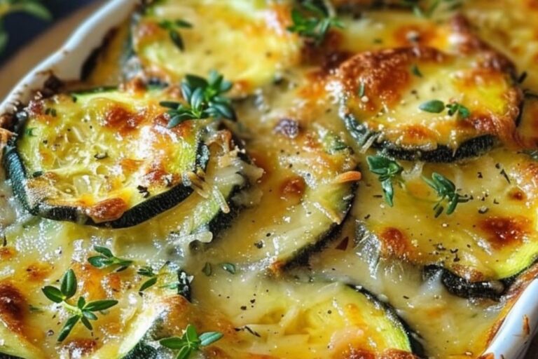 Gratin de courgettes au fromage